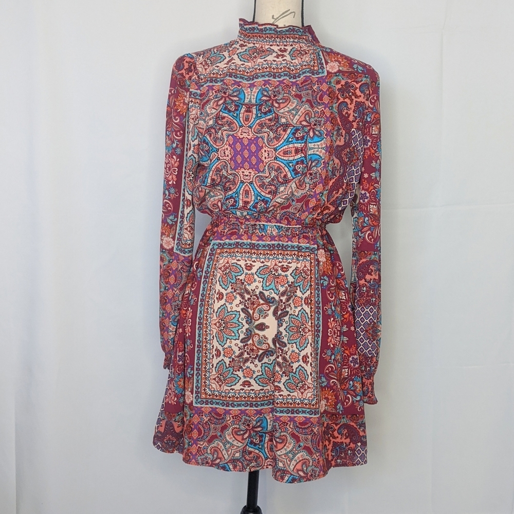 Colorful Russian doll style tunic dress